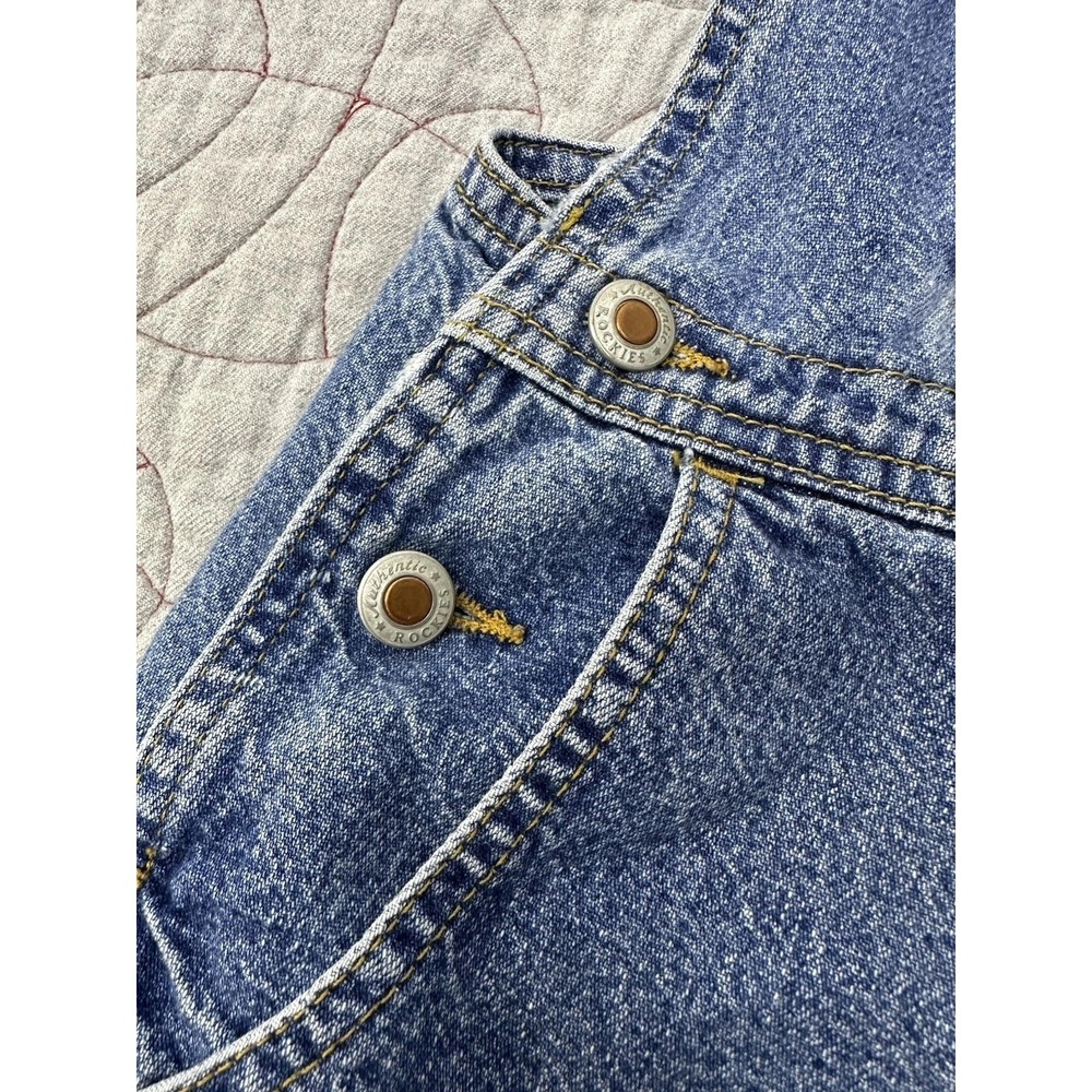 VTG 90s Rockies Relaxed Women's Denim Overalls / Size Large - Picture 2 of 13